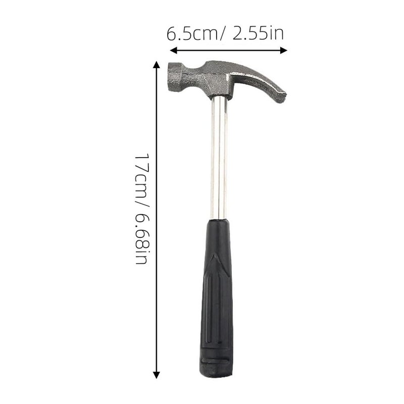 Garneck 5PCS Mini Claw Hammer Rubber Handle Household Carpet Wall Nail Remover With Non-Slip Shock Absorber For Home - Image 2